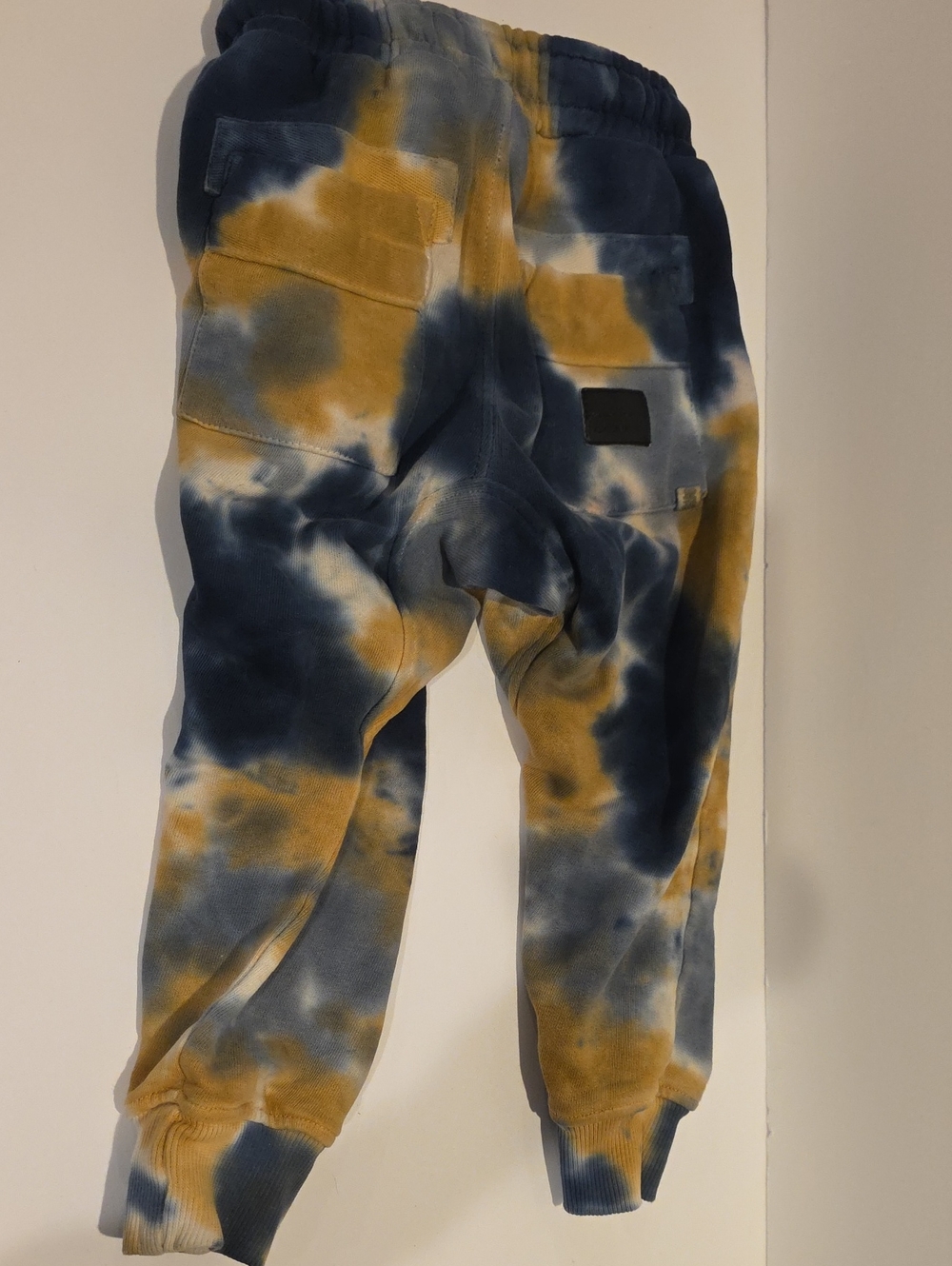 Munster Kids Tie-Dye Jogger Pants - Blue & Mustard Size 3 T - Picture 10 of 11